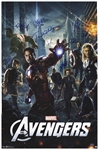 The Avengers Cast-Signed Poster -- Signed by Creator Stan Lee and 8 Cast Members of the 2012 Blockbuster Film