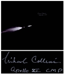 Michael Collins Signed 20 x 16 Photo of the Apollo 11 Saturn Rocket in Space