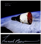 Frank Borman Signed 20 x 16 Photo of the Golden Ribbons Gemini VII Spacecraft