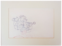 Pencil Drawing Used in the Making of the 1939 Disney Short ''Society Dog Show''