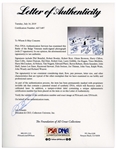 Photo Signed by 27 Survivors of the Battle of the Bulge, the WWII Battle With the Highest Number of Allied Casualties -- With PSA/DNA COA for All 27 Signatures