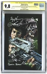 Aliens Cast-Signed Comic #4, Graded 9.8 -- Signed by 12 Key Cast Members Including Sigourney Weaver and Bill Paxton