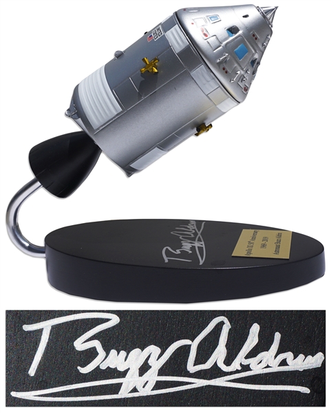 Buzz Aldrin Signed Model of Columbia, the Apollo 11 Command & Service Module