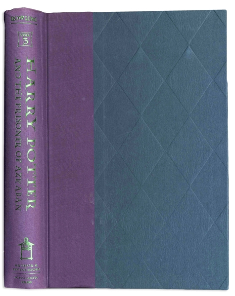 J.K. Rowling Signed U.S. First Edition, First Printing of ''Harry Potter and the Prisoner of Azkaban'' in Original First Printing Dust Jacket -- With PSA/DNA COA