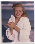 Original 8 x 10 Photograph of Marilyn Monroe Taken by Andre de Dienes in 1949 -- From the Tobay Beach Photo Session