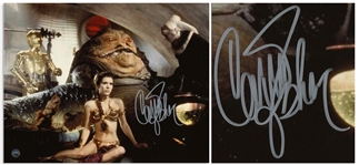 Carrie Fisher Signed Return of the Jedi 10 x 8 Photo -- With Steiner COA