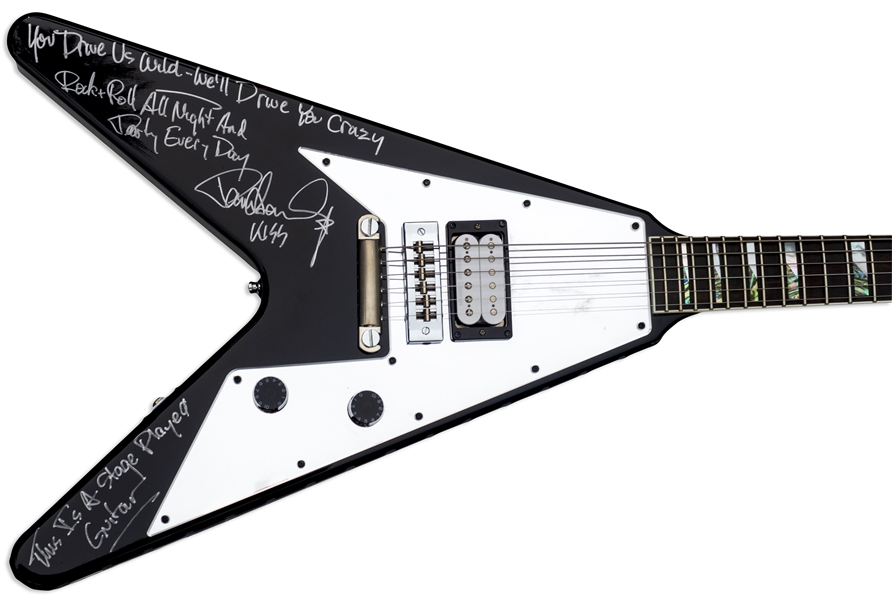 Paul Stanley Signed Guitar Stage-Played With KISS -- ''You Drive Us Wild - We'll Drive You Crazy...Paul Stanley KISS''