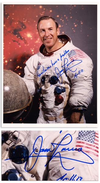 James Lovell Signed 8'' x 10'' Photo -- ''Houston we have a problem''
