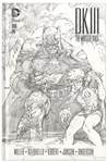 Frank Miller Hand-Drawn & Signed Batman Sketch -- Within Book One of ''The Dark Knight III: The Master Race''