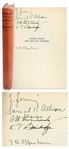 Enrico Fermi & Robert Oppenheimer Signed Book, Atomic Energy for Military Purposes -- Also Signed by Four Other Manhattan Project Scientists Who Developed the First Atomic Bomb