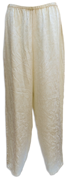 Prince Personally-Owned White Silk Pajamas -- With an LOA From Mayte Garcia