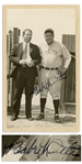 Babe Ruth Signed Photo -- With PSA/DNA COA