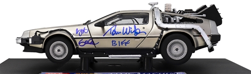 Back to the Future Cast Signed DeLorean