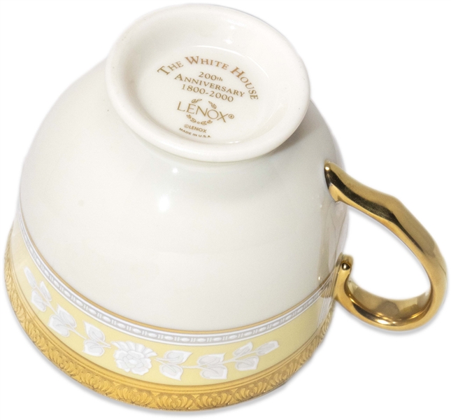 Bill Clinton White House China Cup and Saucer to Honor the 200th Anniversary of the White House