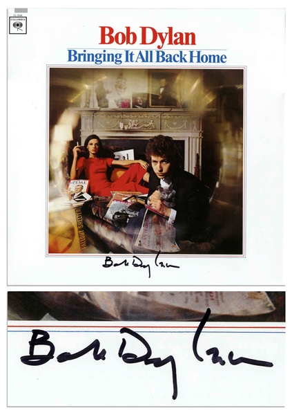 Bob Dylan Signed Album ''Bringing It All Back Home'' -- With Roger Epperson & Jeff Rosen COAs