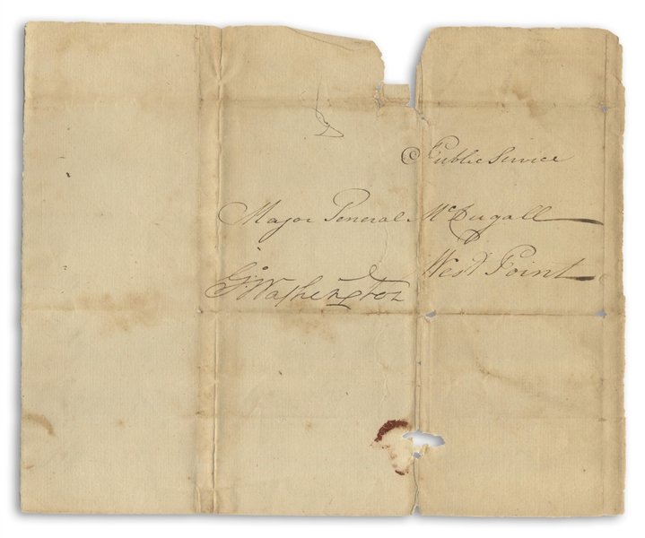 George Washington Franking Signature During the Revolutionary War