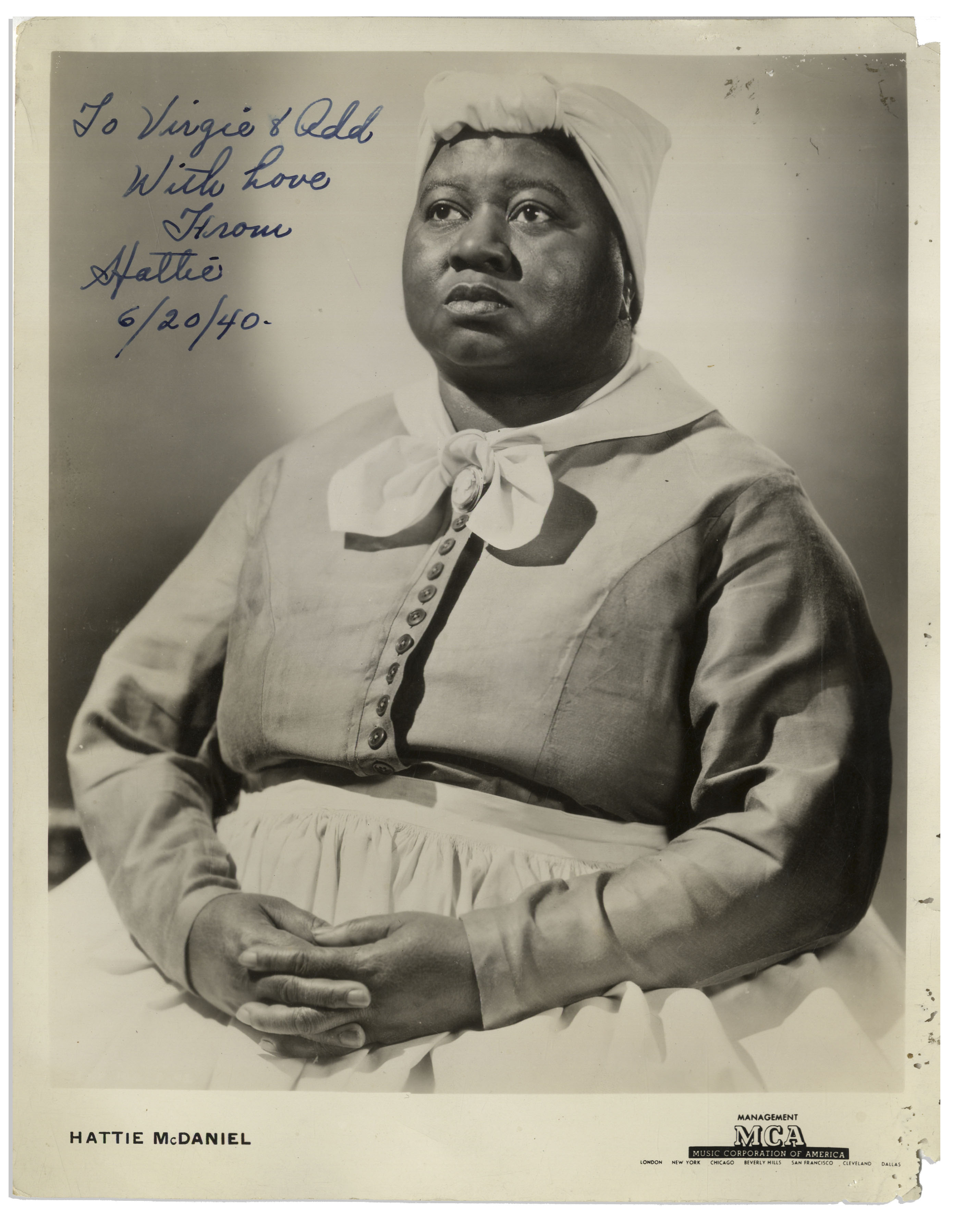 Lot Detail - Lot of Three Hattie McDaniel 8'' x 10'' Signed Photos ...