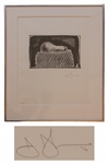 Jasper Johns Light Bulb Lithograph Signed -- Hors Commerce 3 of 7