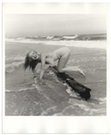 Original 8 x 10 Photograph of Marilyn Monroe Taken by Andre de Dienes in 1949 -- The Famed Tobay Beach Photo Session