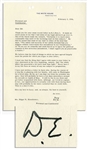 Dwight D. Eisenhower Letter Signed as President -- Eisenhower Writes of Being President: ...This is a slaves life...