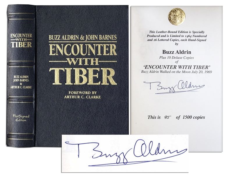 Buzz Aldrin's Signed Novel, Encounter With Tiber