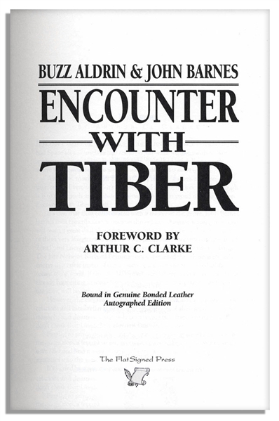Buzz Aldrin's Signed Novel, Encounter With Tiber