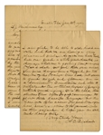 Lincoln Assassination Letter by Policeman Who Hunted Conspirators -- ...as to the...disposition of the remains of J. Wilkes Booth...