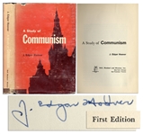 J. Edgar Hoover Signed First Edition of A Study of Communism