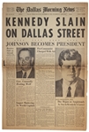 The Dallas Morning News Announces KENNEDY SLAIN ON DALLAS STREET
