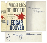 J. Edgar Hoover Masters of Deceit Signed Book