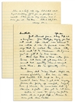 Dwight Eisenhower WWII Autograph Letter Signed -- ...Im picking up weight, largely due I think to concentrated diet of starches & fats. Ive got to cut down...