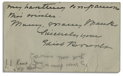 Edith Roosevelt Autograph Note Signed to Scribner's Editor Will David Howe