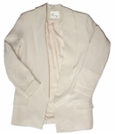 Kim Kardashian Owned Cream Silk Blazer