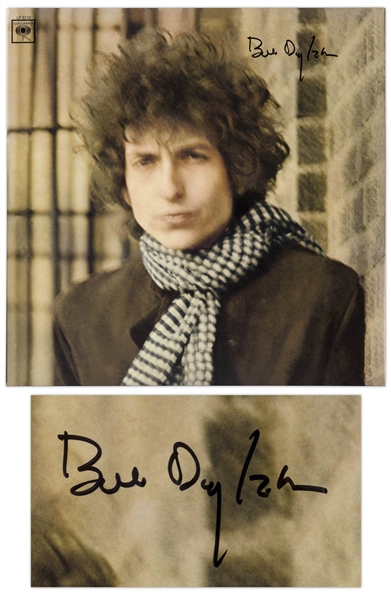 Bob Dylan Signed Double Album Blonde on Blonde -- With Jeff Rosen & Roger Epperson COAs