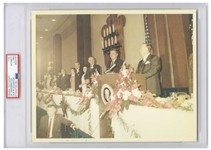 Original 10 x 8 Photo of John F. Kennedy Taken by Cecil W. Stoughton the Morning of the Assassination -- Encapsulated & Authenticated by PSA as Type I Photograph