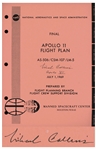 Michael Collins Signed Copy of the Apollo 11 Flight Plan