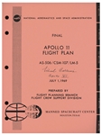 Michael Collins Signed Copy of the Apollo 11 Flight Plan