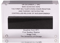 Graphite From CP-1, the First Nuclear Reactor, Used by Enrico Fermi in 1942 to Launch the First Atomic Energy Reaction -- The Birth of the Nuclear Age