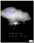 Dutch Van Kirk & Russell Gackenbach Signed Photo of the Hiroshima Bombing -- With JSA COA