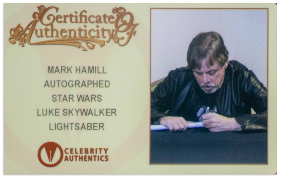 Mark Hamill Signed Lightsaber