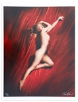 Tom Kelley Limited Edition Giclee Photograph of Marilyn Monroe -- Beautiful Pose #2 Photo Measures 17 x 22