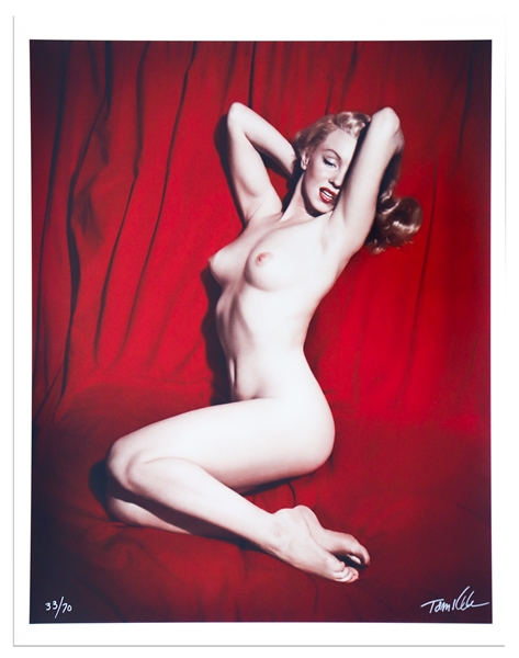 Tom Kelley Limited Edition Giclee Photograph of Marilyn Monroe -- Beautiful ''Pose #6'' Photo Measures 17'' x 22''