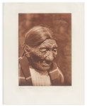 Edward Sheriff Curtis Original Large Photogravure Plate of the Cheyenne Woman, Black Belly - Cheyenne -- From The North American Indian