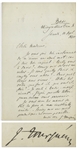 19th Century Russian Novelist Ivan Turgenev Autograph Letter Signed -- ...I grip your hands with all the force of my unwavering affection...