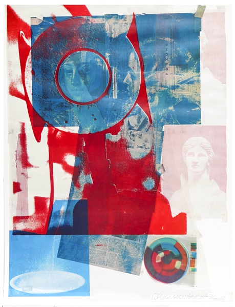 Robert Rauschenberg Signed Limited Edition Lithograph of ''Quarry''