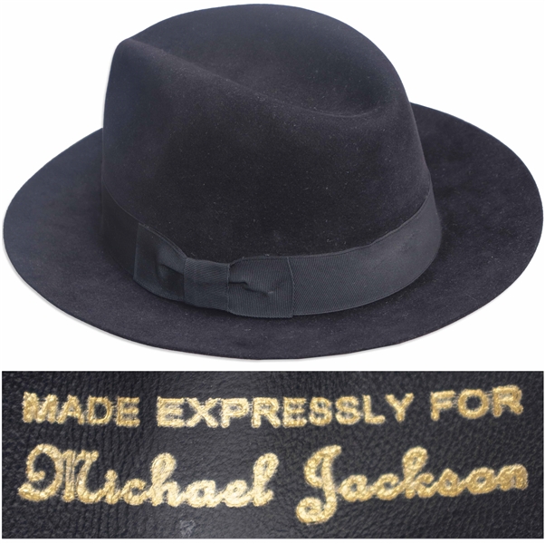 Michael Jackson's Famous Black Fedora -- Worn by Michael During the 1984 ''Victory'' Tour