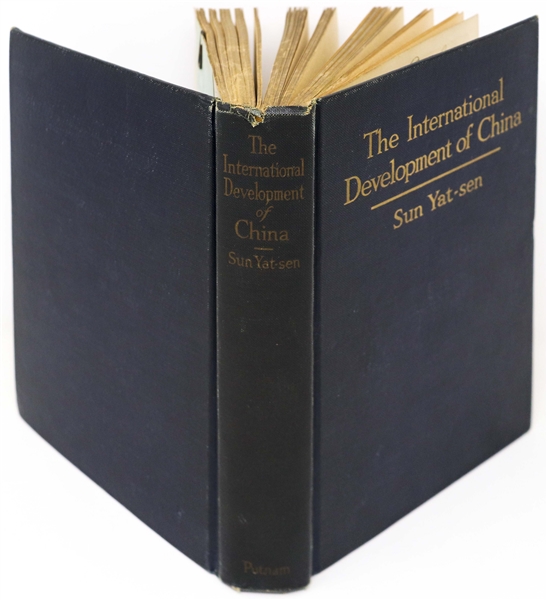 Sun Yat-sen Signed First Edition of His Book ''The International Development of China''