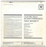 Tony Bennett Signed Album, ''I Left My Heart in San Francisco'' -- With Beckett COA