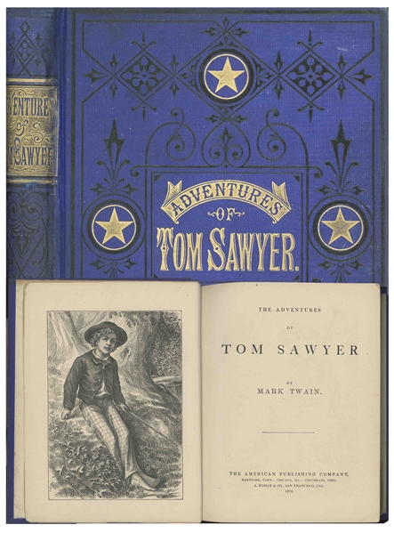 Scarce First Edition, First Printing of Mark Twain's ''Adventures of Tom Sawyer''