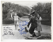 Ray Bolger and Jack Haley Signed 10'' x 8'' ''Wizard of Oz'' Photo